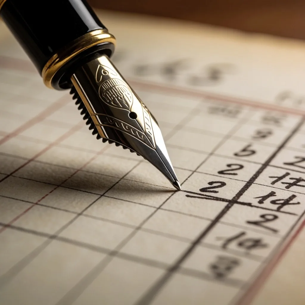 Finansal kayıt defteri ve dolma kalem
