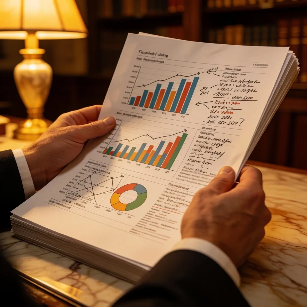 Finansal belge inceleyen uzman